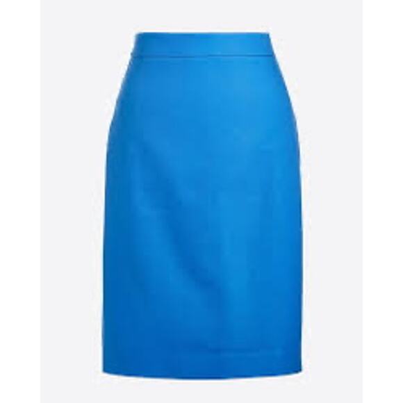 J.Crew Women’s Blue Front Slit Pencil Skirt - Size 000 - Picture 1 of 9